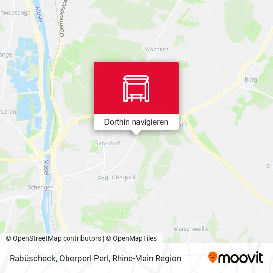 Rabüscheck, Oberperl Perl Karte