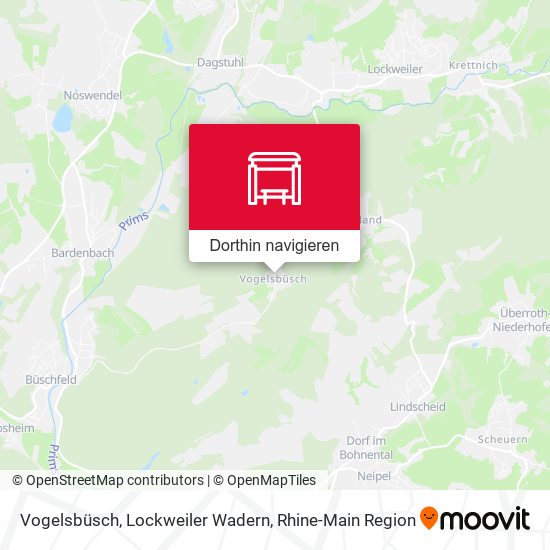 Vogelsbüsch, Lockweiler Wadern Karte