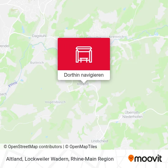 Altland, Lockweiler Wadern Karte