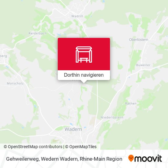Gehweilerweg, Wedern Wadern Karte