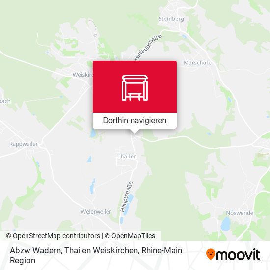 Abzw Wadern, Thailen Weiskirchen Karte