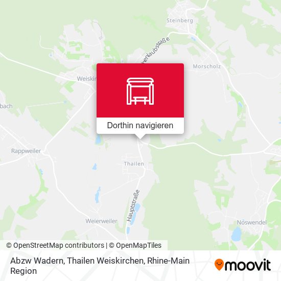 Abzw Wadern, Thailen Weiskirchen Karte