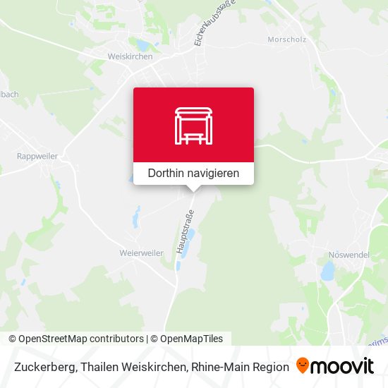 Zuckerberg, Thailen Weiskirchen Karte