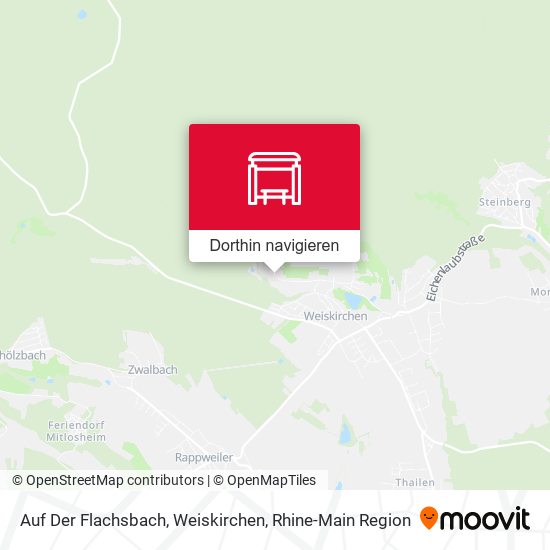 Auf Der Flachsbach, Weiskirchen Karte