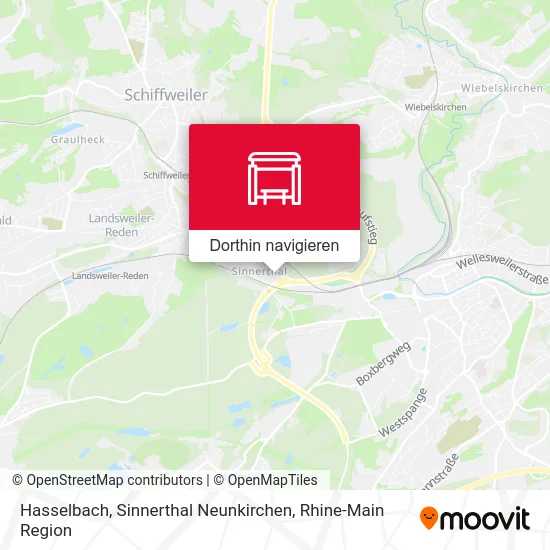 Hasselbach, Sinnerthal Neunkirchen Karte