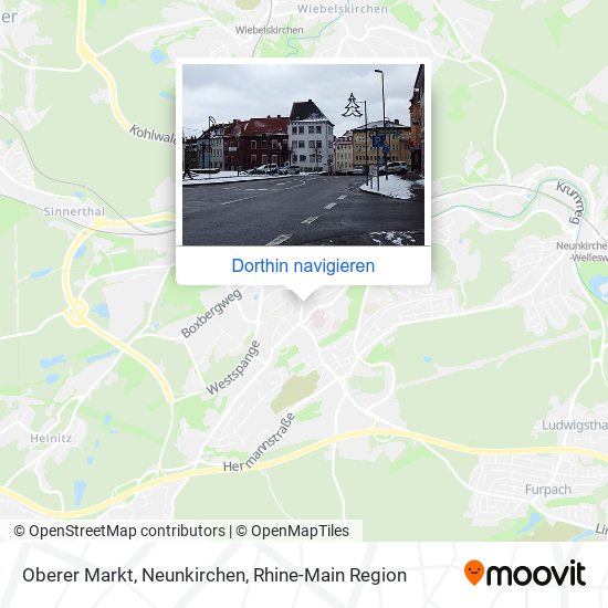 Oberer Markt, Neunkirchen Karte