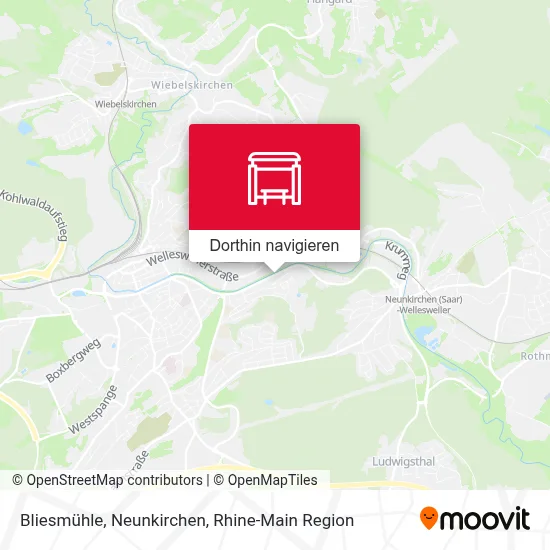 Bliesmühle, Neunkirchen Karte