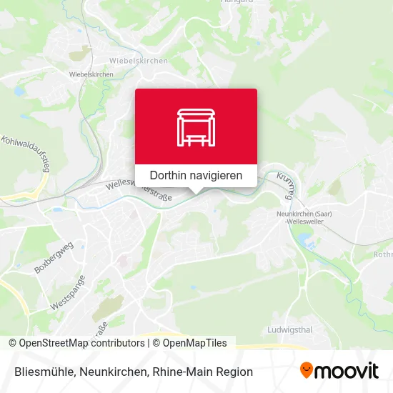 Bliesmühle, Neunkirchen Karte