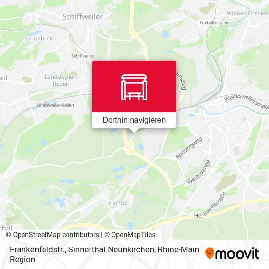 Frankenfeldstr., Sinnerthal Neunkirchen Karte