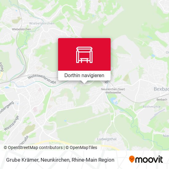 Grube Krämer, Neunkirchen Karte