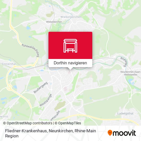 Fliedner-Krankenhaus, Neunkirchen Karte