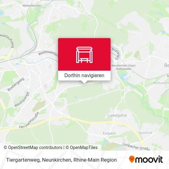 Tiergartenweg, Neunkirchen Karte