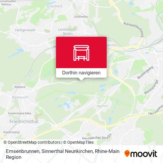 Emsenbrunnen, Sinnerthal Neunkirchen Karte
