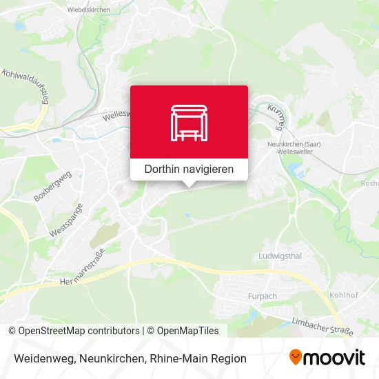 Weidenweg, Neunkirchen Karte