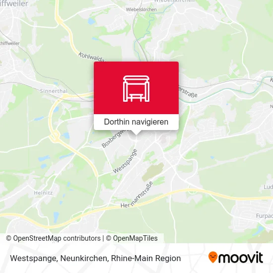 Westspange, Neunkirchen Karte
