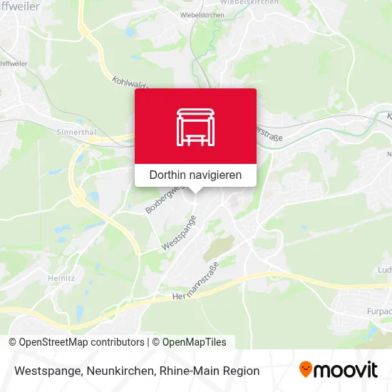 Westspange, Neunkirchen Karte