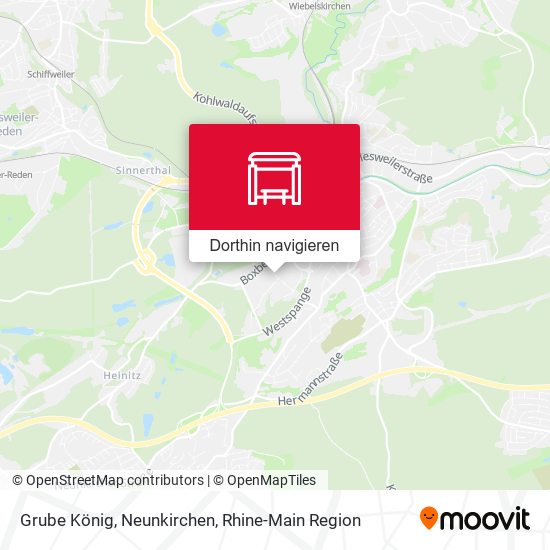 Grube König, Neunkirchen Karte