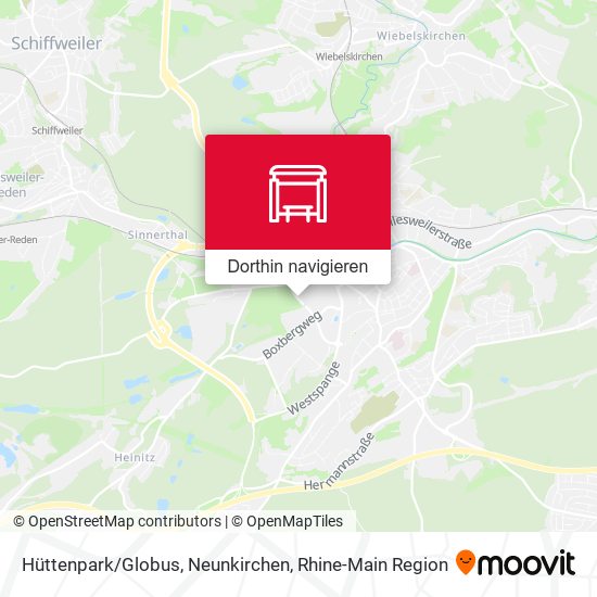 Hüttenpark/Globus, Neunkirchen Karte