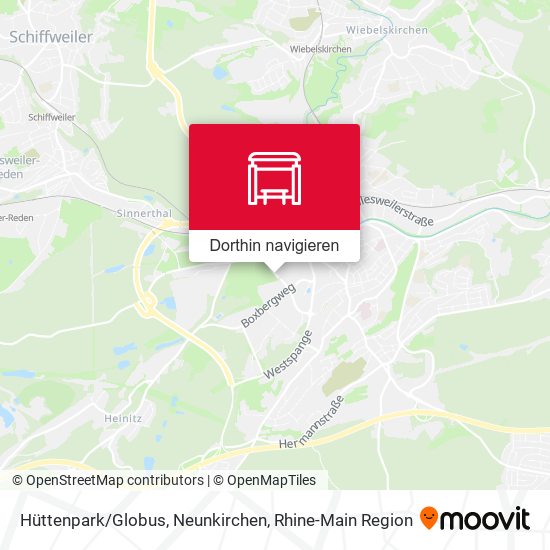 Hüttenpark/Globus, Neunkirchen Karte