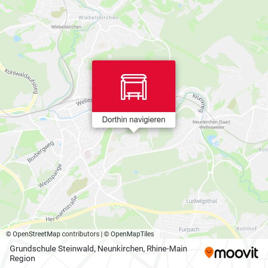 Grundschule Steinwald, Neunkirchen Karte