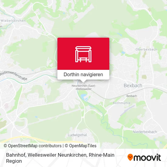 Bahnhof, Wellesweiler Neunkirchen Karte