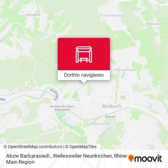 Abzw Barbarasiedl., Wellesweiler Neunkirchen Karte