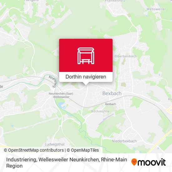 Industriering, Wellesweiler Neunkirchen Karte