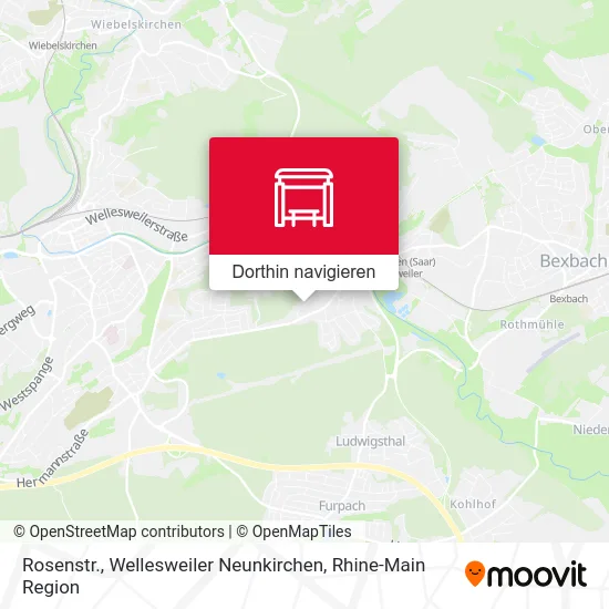 Rosenstr., Wellesweiler Neunkirchen Karte