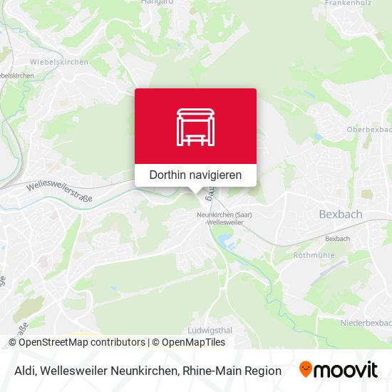 Aldi, Wellesweiler Neunkirchen Karte