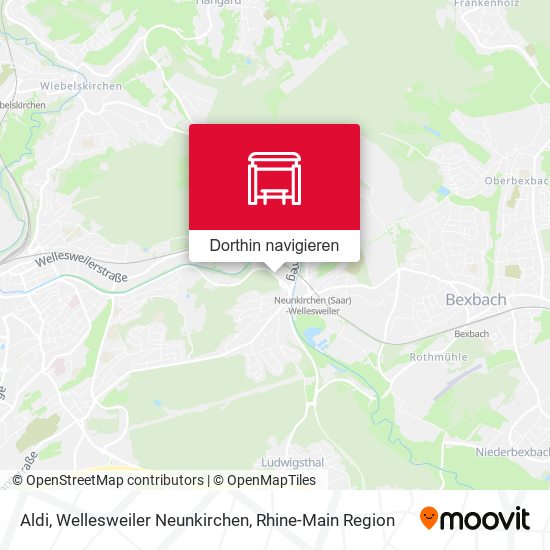 Aldi, Wellesweiler Neunkirchen Karte