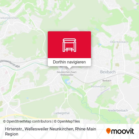 Hirtenstr., Wellesweiler Neunkirchen Karte