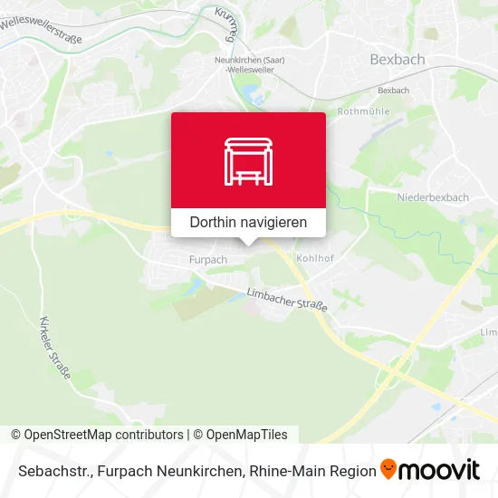Sebachstr., Furpach Neunkirchen Karte