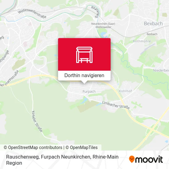 Rauschenweg, Furpach Neunkirchen Karte