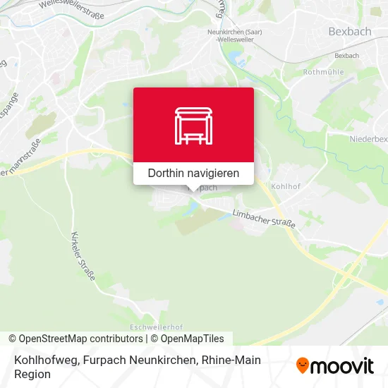 Kohlhofweg, Furpach Neunkirchen Karte