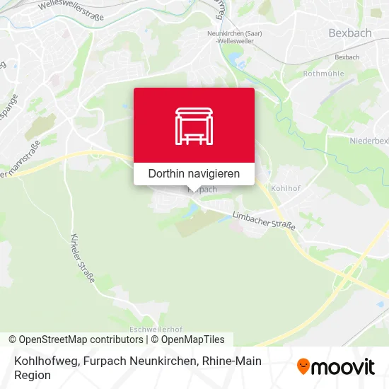 Kohlhofweg, Furpach Neunkirchen Karte