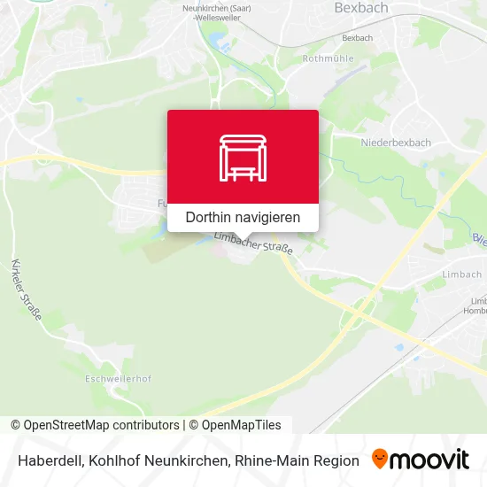 Haberdell, Kohlhof Neunkirchen Karte