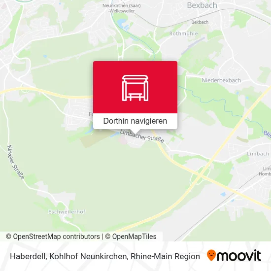 Haberdell, Kohlhof Neunkirchen Karte