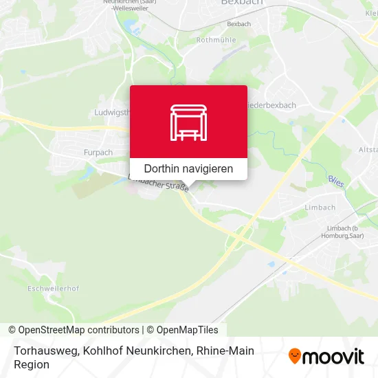 Torhausweg, Kohlhof Neunkirchen Karte