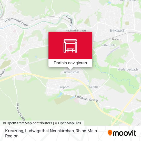 Kreuzung, Ludwigsthal Neunkirchen Karte