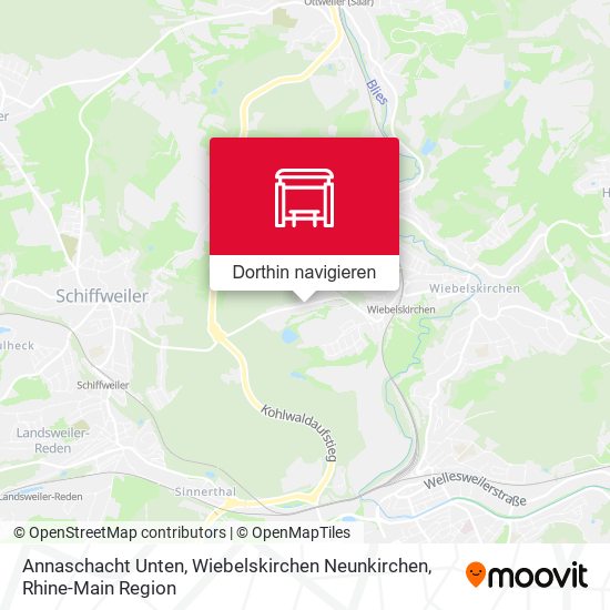 Annaschacht Unten, Wiebelskirchen Neunkirchen Karte