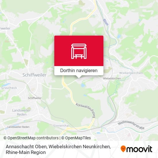 Annaschacht Oben, Wiebelskirchen Neunkirchen Karte