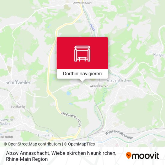 Abzw Annaschacht, Wiebelskirchen Neunkirchen Karte