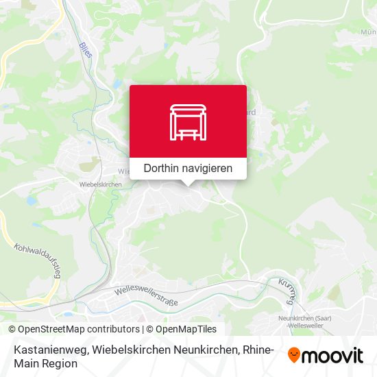 Kastanienweg, Wiebelskirchen Neunkirchen Karte