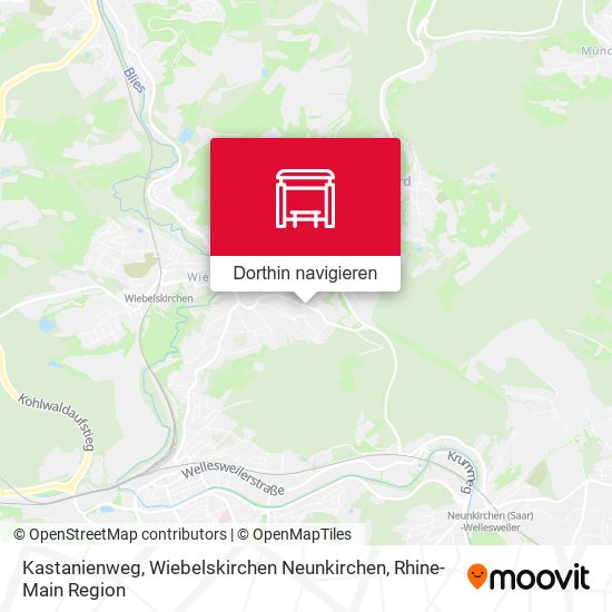 Kastanienweg, Wiebelskirchen Neunkirchen Karte