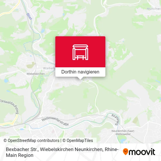 Bexbacher Str., Wiebelskirchen Neunkirchen Karte