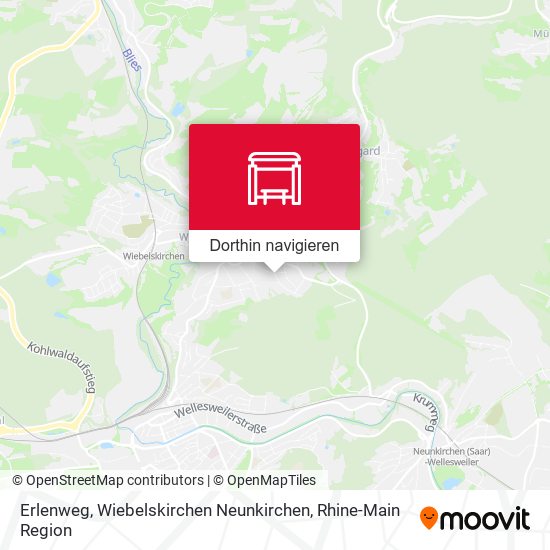 Erlenweg, Wiebelskirchen Neunkirchen Karte