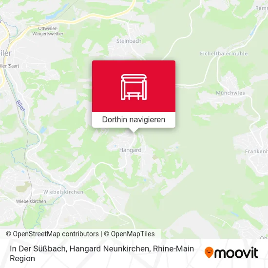 In Der Süßbach, Hangard Neunkirchen Karte