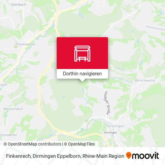 Finkenrech, Dirmingen Eppelborn Karte