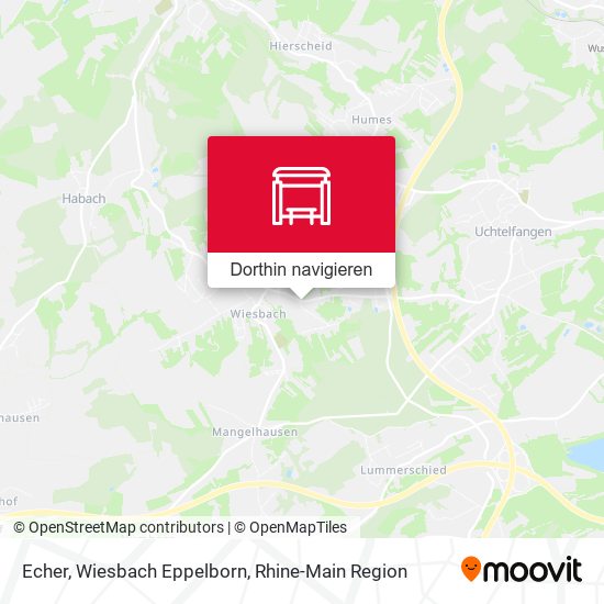 Echer, Wiesbach Eppelborn Karte