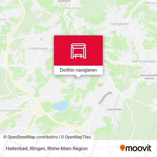 Hallenbad, Illingen Karte